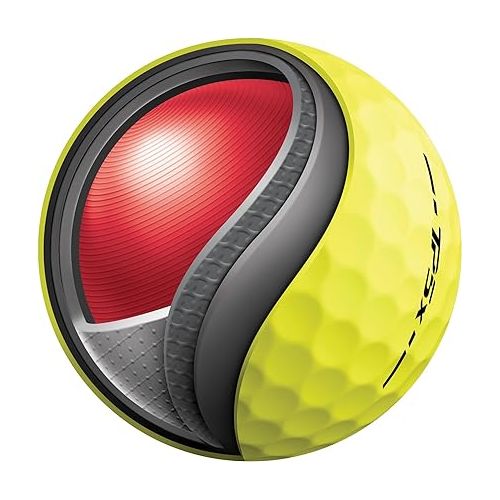  TaylorMade Golf 2024 TP5x Golf Balls Yellow One Dozen