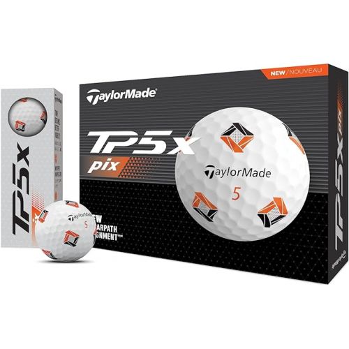  TaylorMade Golf 2024 TP5x pix Golf Balls One Dozen