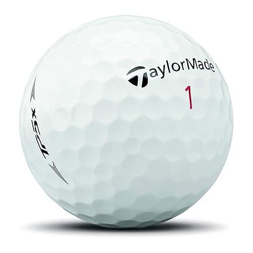  TaylorMade TP5x Golf Balls, Dozen, White