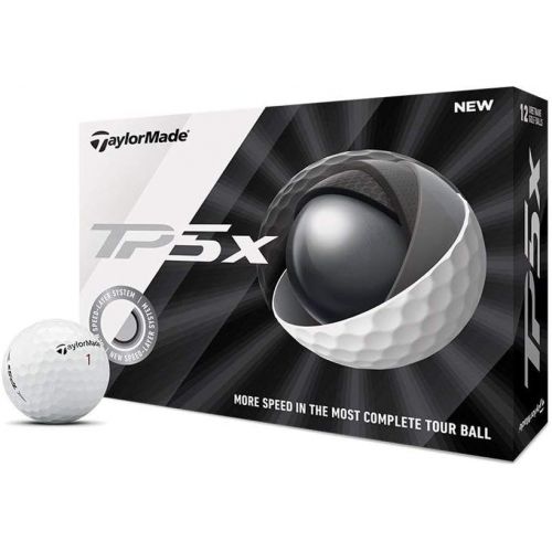  [아마존 핫딜] [아마존핫딜]TaylorMade TP5x Golf Balls, White (One Dozen)