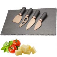 Taylors Eye Witness TEW-LMS24CS10 Brooklyn Rose Gold 4 PCS Knife Plus State Cheese Serving Board cheeseSERVE set one