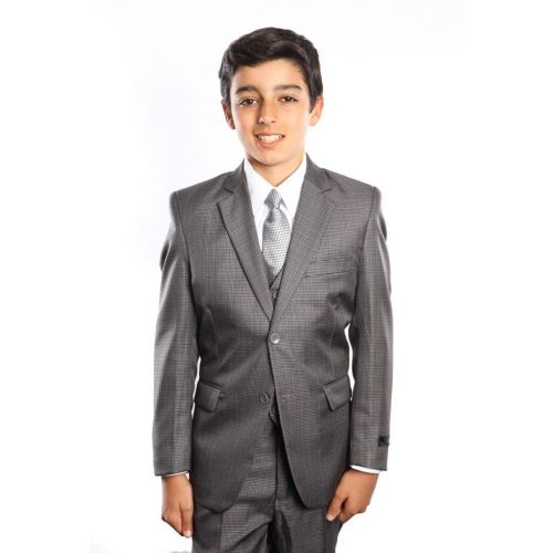  Tazio Boys 5 Piece Suit Grey by TAZIO