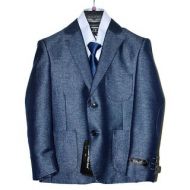 Tazio Boys Blue Poly Rayon 5-piece Suit Set by TAZIO