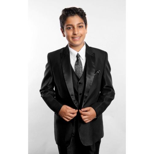  Tazio Boys Black 5-piece Suit by TAZIO