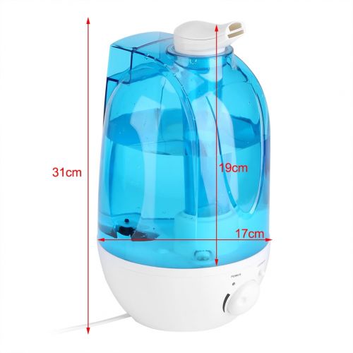  Tbest 4L Ultrasonic Humidifier Diffuser LED Light Home Office Room Mist Maker Air Purifier(US Plug), Ultrasonic Diffuser, Humidifier