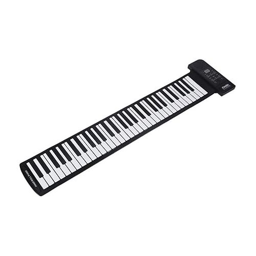  Piano Keyboard,Lujex Roll Up Piano,Roll Up Electronic Keyboard,Fold Away Music Keyboard Portable 61 Keys Roll Up Soft Silicone Flexible Electronic Digital Music Keyboard Piano New