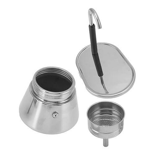  Tbest Mini Moka,stovetop espresso maker stainless steel moka pot cam coffee mini express lichtenstein set includes 1cup outdoors 1 cup portable maker ceramic top 200ml