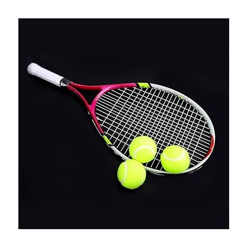  3 Colors Single Tennis Racket with Carry Bag Kids Training Practice Racquet