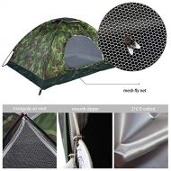 Tbest 1/2/3-4 Personen Camping Kuppelzelt Dome Zelt Familienzelt Campingzelt Outdoor Camouflage UV Schutz Wasserdicht 3-4 Personen Zelt fuer Familie Camping Wandern