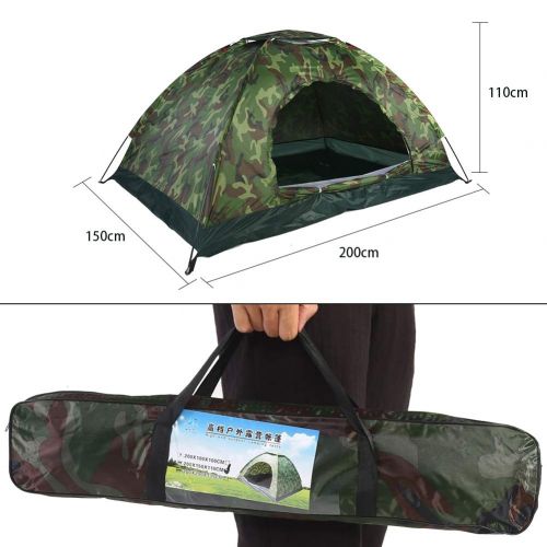  Tbest 1/2/3-4 Personen Camping Kuppelzelt Dome Zelt Familienzelt Campingzelt Outdoor Camouflage UV Schutz Wasserdicht 3-4 Personen Zelt fuer Familie Camping Wandern