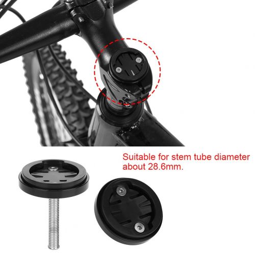  Tbest Fahrradcomputer Halterung Headset Top Cap, MTB Rennrad Computer GPS Stoppuhr Halterung Halter Fahrrad Stem Top Cap fuer Garmin Bryton Cateye Kamera GPS