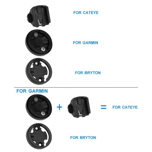  Tbest Fahrradcomputer Halterung Headset Top Cap, MTB Rennrad Computer GPS Stoppuhr Halterung Halter Fahrrad Stem Top Cap fuer Garmin Bryton Cateye Kamera GPS