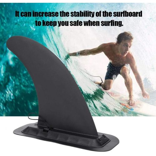  Tbest Sup Fin,Surf & SUP Fin - Detachable Center Fin Removable Stand Up Paddle Board Surfboard Tail Rudder Plastic Surfing Watershed Fin for Long Board Surfboard Paddleboard