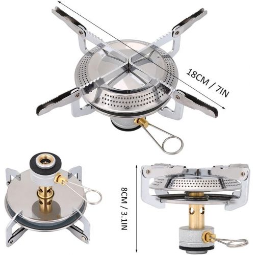  Tbest Mini Camping Stove, Folding Stove Outdoor Stove Stove for Camping Cooking Grill with Storage Bag