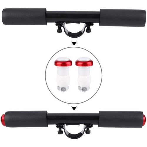  Tbest Electric Scooter Handle Grip Bar, Durable Skateboard Kids Handle Grip Bar for Xiaomi Mijia M365 Electric Scooter with Two Lights