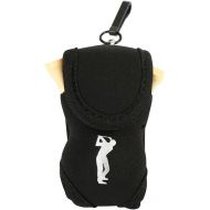 Tbest 3 Colors Protable Golf Ball Bag Holder Pouch Small Waist Storage Pack Includes 2 Ball and 4 Tees (Blue/Black/Pink)