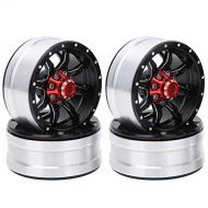 Tbest RC Wheel Hubs, 4Pcs Remoted Control Car 1:10 Scale 1.9inch Quality Aluminium Alloy Wheel Hub RC Accessory for Trx4 Scx10 D90 1/10 RC Car Kids Toy Children