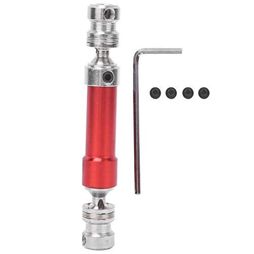  Tbest RC Rear Drive Shaft CVD, Metal Rear Drive Shaft CVD for WLtoys 12428 12423 1/12 RC Car (Red)