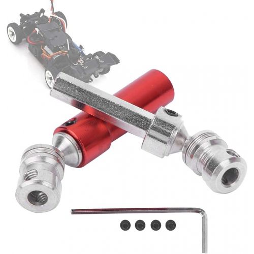  Tbest RC Rear Drive Shaft CVD, Metal Rear Drive Shaft CVD for WLtoys 12428 12423 1/12 RC Car (Red)