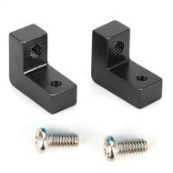 T best RC Servo Plate, 2Pcs Aluminum Alloy Servo Plate Servo Mount for RGT 136100 1/10 RC Car (Black)