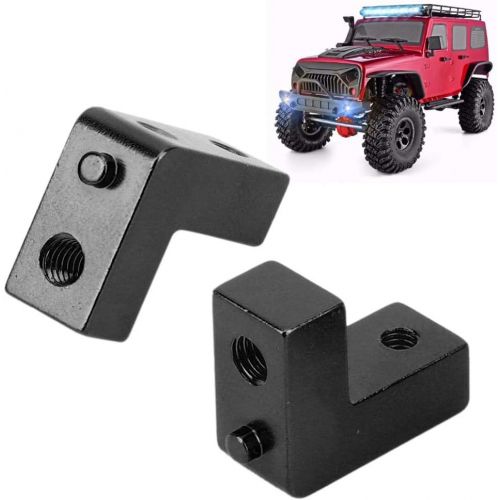  T best RC Servo Plate, 2Pcs Aluminum Alloy Servo Plate Servo Mount for RGT 136100 1/10 RC Car (Black)