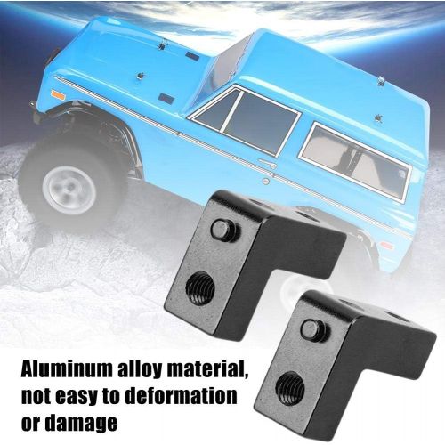  T best RC Servo Plate, 2Pcs Aluminum Alloy Servo Plate Servo Mount for RGT 136100 1/10 RC Car (Black)