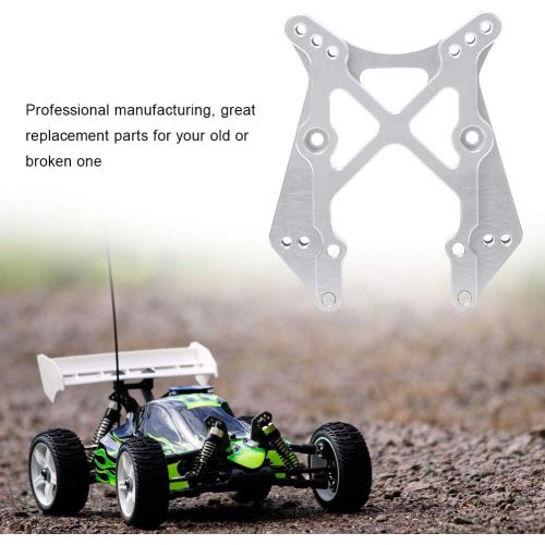  Tbest Shock Tower, 1:10 Scale Remoted Control Front Shock Tower RC Crawler Part Accessory for ECX Series 2WD RC Hobby Model 1/10 Car(Silver F-ECX1020S)