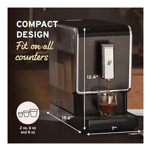  Tchibo Single Serve Coffee Maker - Automatic Espresso Coffee Machine - Built-in Grinder, No Coffee Pods Needed - Comes with 2 x 17.6 Ounce Bags of Whole Beans