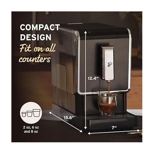 Tchibo Single Serve Coffee Maker - Automatic Espresso Coffee Machine - Built-in Grinder, No Coffee Pods Needed - Comes with 2x 17.6 Ounce Bags of Whole Beans