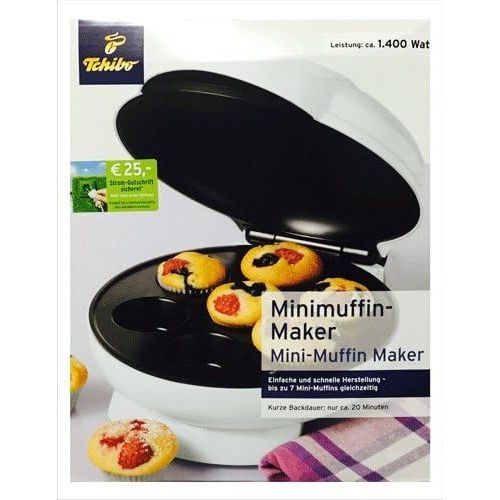  TCM Tchibo Minimuffin Maker, kurze Backdauer, 1400 W