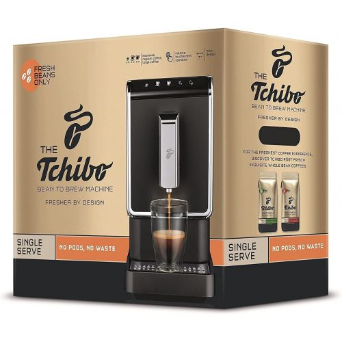  Tchibo Fully Automatic Coffee & Espresso Machine - Revolutionary Single-Serve, Bean-To-Brew Coffee Maker - No Pods, No Waste