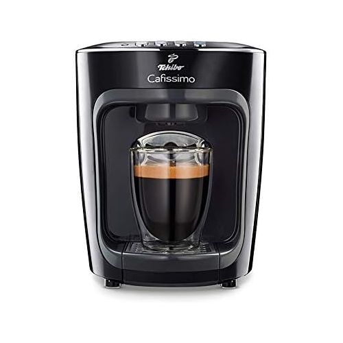  [아마존베스트]Tchibo Cafissimo Mini Coffee Capsule Machine (for Coffee, Espresso, Caffe Crema and Tea) Black (Midnight Black)