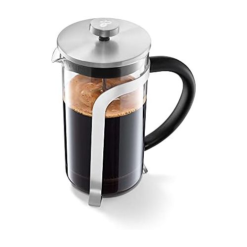  Tchibo French Press / Sieve Stamp for Manual Coffee Making, Silver, Heat Resistant for 800 ml