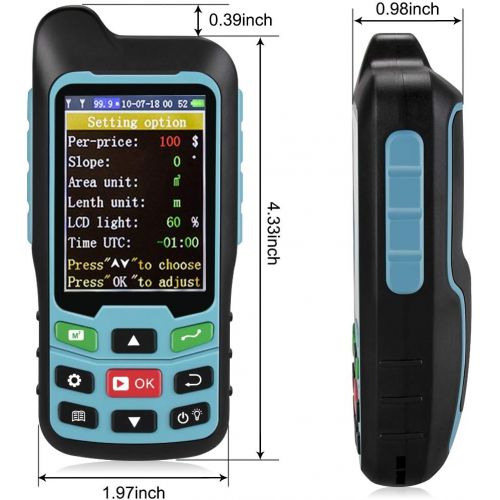  [아마존베스트]Te-Rich Handheld GPS GLONASS Land Area Measurer Calculation Meter