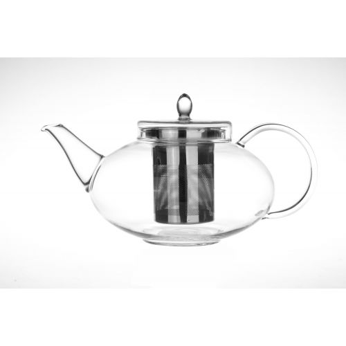  Glass Teapot Harmony, 42oz/1242ml with Tea Warmer Cozy Lead Free Special Glass No Drip by Tea Beyond