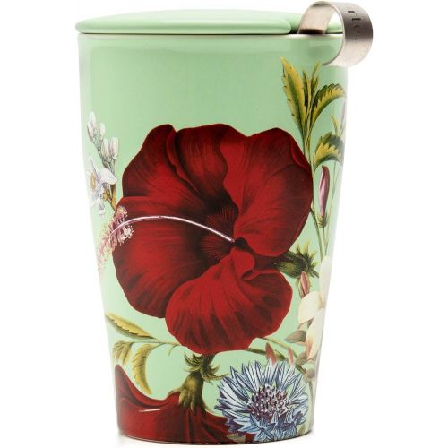  [아마존베스트]Tea Forte Kati Cup Fleur | Mug Removable Stainless Steel Infuser Cup | Quality Porcelain | 350 ml