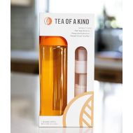 Tea of a Kind TOAK Reusable Water Bottle Starter Kit - Includes 3 Caps to Mix With Your Water, Portable Flavor Caps (Orange Bottle)