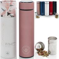 Teabloom - The ORIGINAL All-Brew Travel Tumbler & Thermos | OPRAH’s Favorite | 16oz/480ml Stainless Steel Insulated Water Bottle/Tea Flask/Cold Brew Coffee Mug