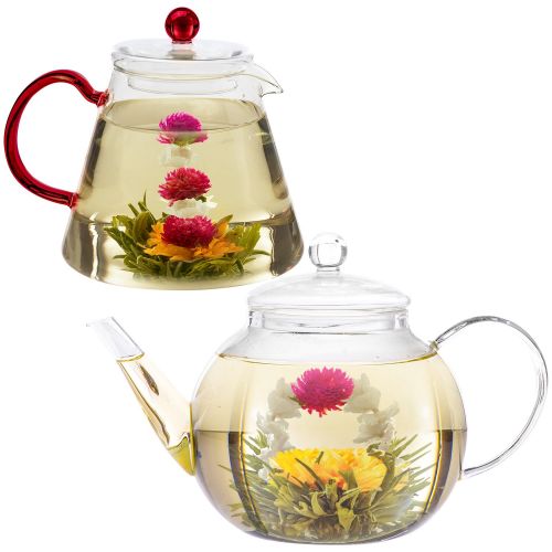  [아마존핫딜][아마존 핫딜] Teabloom Flowering Tea Chest - Finest Quality Blooming Tea Collection From The Worlds Most Beautiful Gardens - 12 Best-Selling Varieties of Flowering Teas Packaged in Beautiful Gif