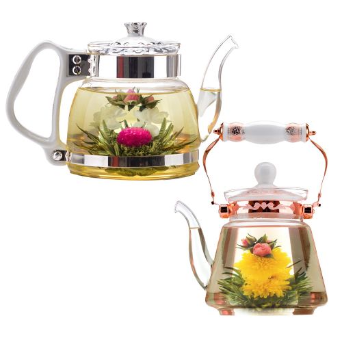  [아마존핫딜][아마존 핫딜] Teabloom Flowering Tea Chest - Finest Quality Blooming Tea Collection From The Worlds Most Beautiful Gardens - 12 Best-Selling Varieties of Flowering Teas Packaged in Beautiful Gif