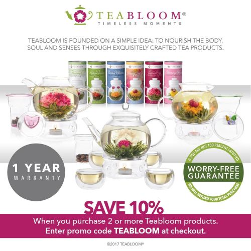  [아마존 핫딜] Teabloom Precision All-Brew Beverage Maker  Extra Large Stovetop Safe Glass Teapot/Coffee Maker - 68 OZ / 2.0 L  for Hot/Iced Tea, Cold Brew Coffee, Fruit Infused Water  2 Free