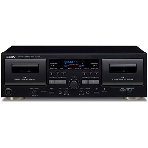  Teac W-1200 Dual Cassette Deck with Recorder/ USB/ Pitch/ Karaoke-Mic-in and Remote