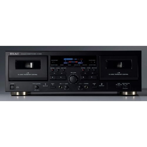  Teac W-1200 Dual Cassette Deck with Recorder/ USB/ Pitch/ Karaoke-Mic-in and Remote