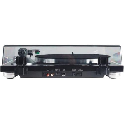  Teac TN-350-MB Satin Black 2-Speed Analog Turntable with USB Digital Output