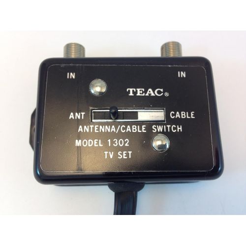  TEAC VIDEO A-B ANTENNA SWITCH, 300 OHM TWIN LEAD TO TWO 75 OHM F FEMALE CONNECTOR INPUT
