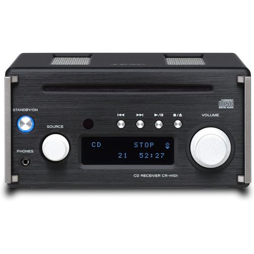  Teac CR H101DAB(B) Micro CD/DAB+ Receiver with CD Player, DAB/FM Radio, Bluetooth, USB, Streaming, HighRes Audio, DA Converter, Subwoofer Output, Twisted Aluminium Plate Housing, B