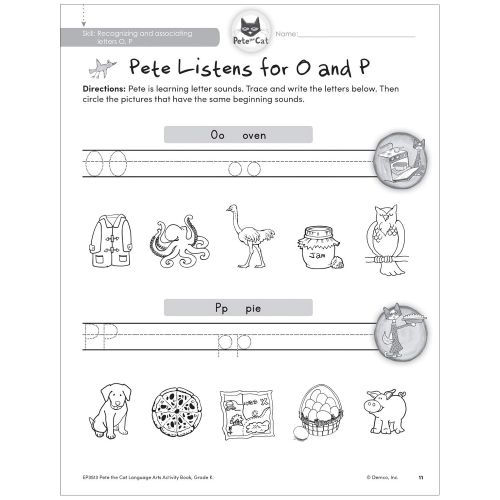  Teacher Created Resources Pete The Cat Language Arts Workbook