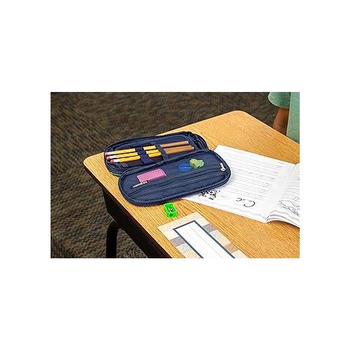  Teacher Created Resources Pixels Pencil Case Multifunctional Large Capacity Bag Pouch Holder Organizer