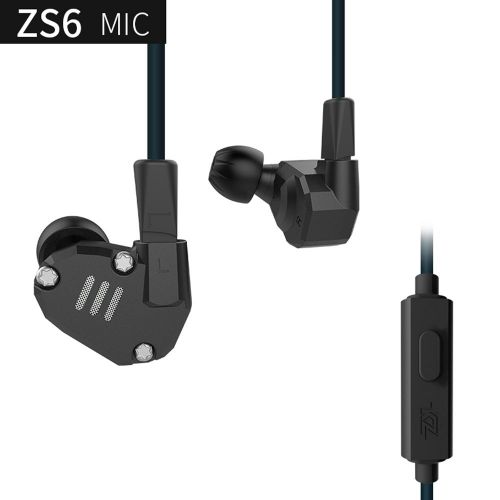  Teai KZ ZS6 2DD+2BA Bluetooth Wireless Earphones HIFI Monitor DJ Hybrid Detach Earphones Noise Canceling Sport Headset with MIC