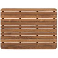 Teakworks4u Plantation Teak Bath Mat with Rounded Corners (25 x 18)